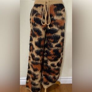 Brainwashed Mohair Cheetah Pants Size Medium